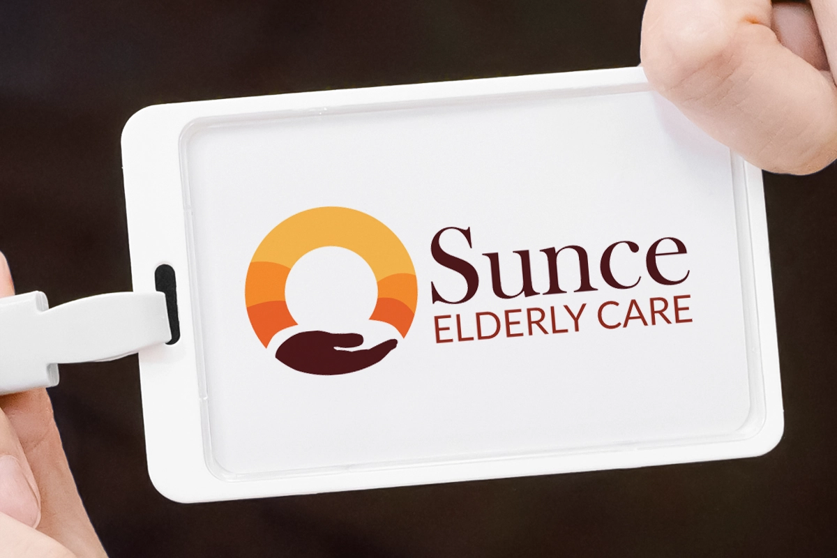 mockup of the logo on an id card