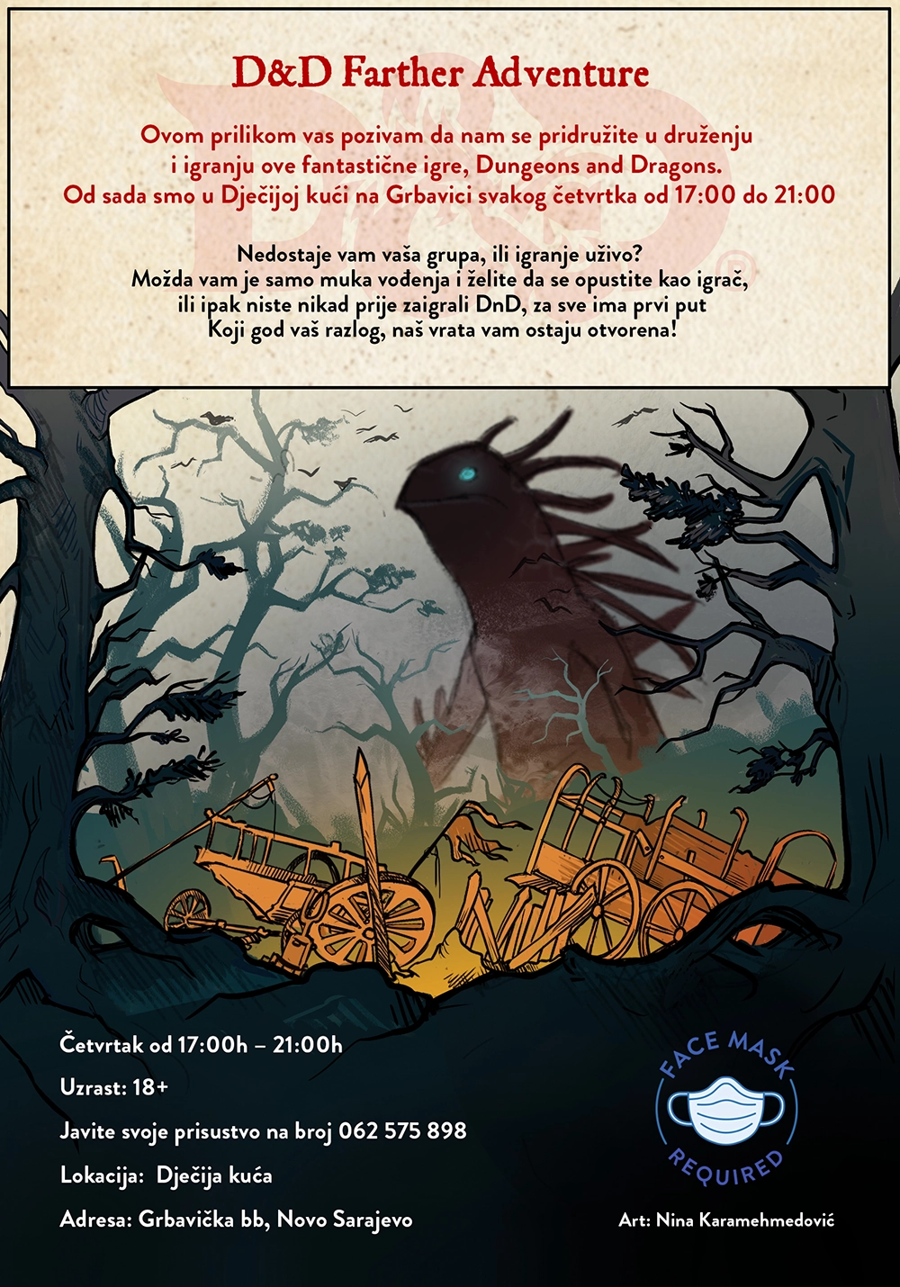 poster for a pen-and-paper game