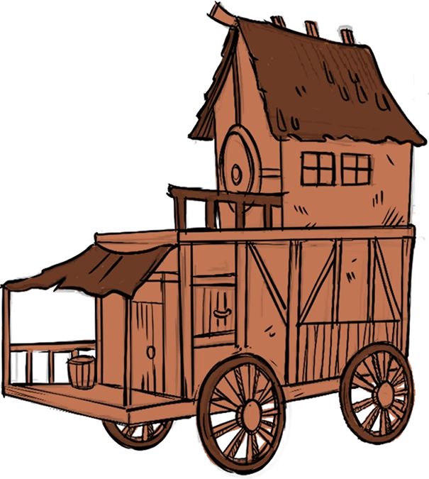 modular vehicle design wagon sketch