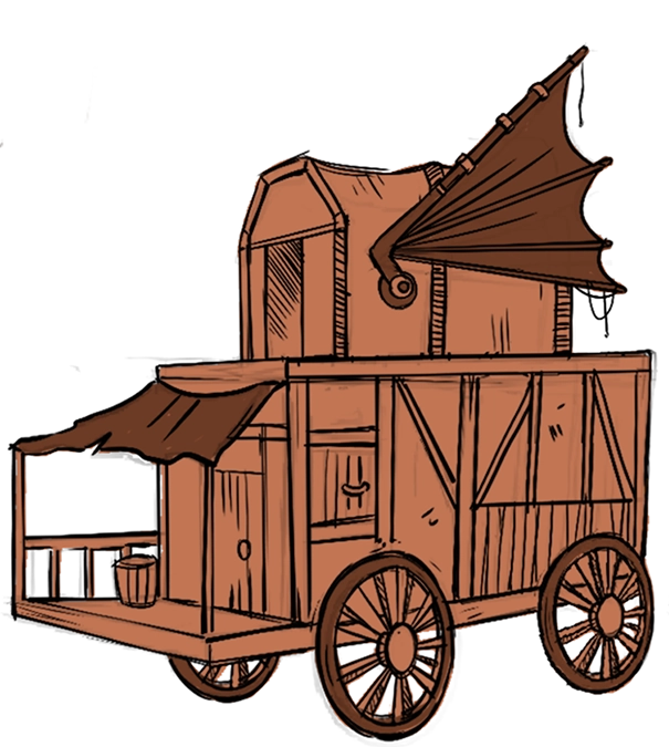 modular vehicle design wagon sketch